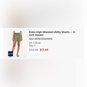 OLD NAVY Extra High-Waisted Utility Shorts
